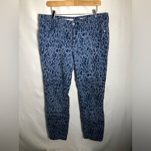 Women’s Jeans with Design. 36/28. Pilcro and Letterpress. Mid rise Skinny .